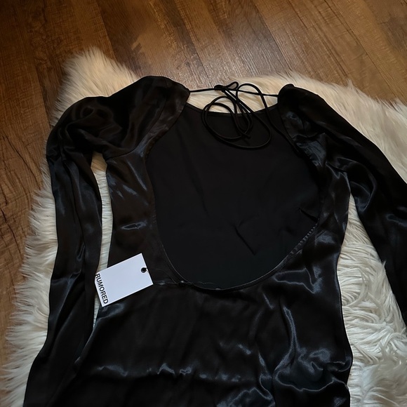 RUMORED Sweet Talker Mini Dress In Black - Picture 6 of 7